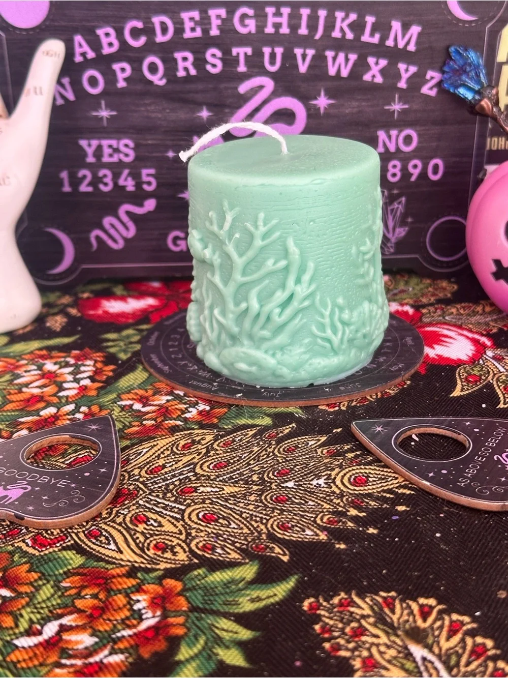 Sea Life Pillar Candle | Ocean Candle | Coastal Beach Decor